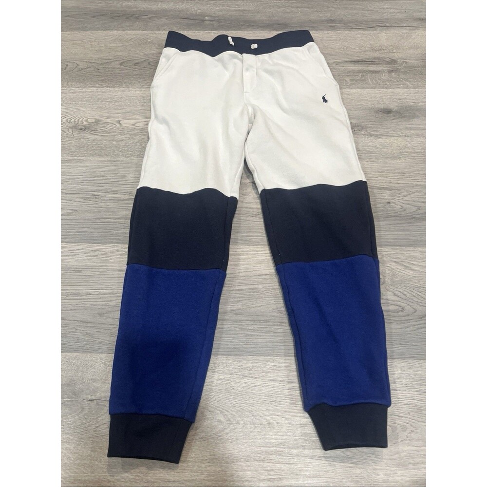 Polo Ralph Lauren Boys Color Blocked Fleece Jogger Pants Size M (10-12)